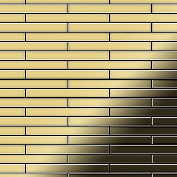 ALLOY Mosaik Fliese Massiv Metall Messing Gewalzt Gold 1,6mm Stark Deedee-b günstig online kaufen