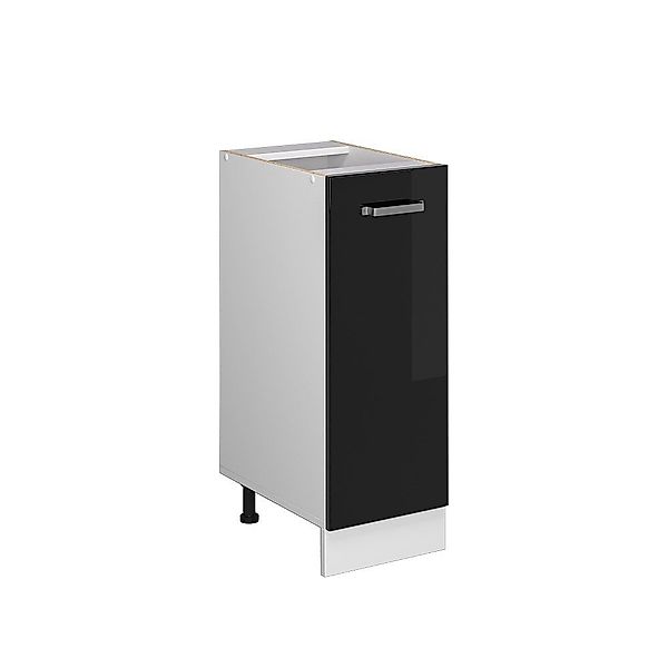 Vicco Schranksystem R-Line, Schwarz Hochglanz/Weiß, 30 günstig online kaufen