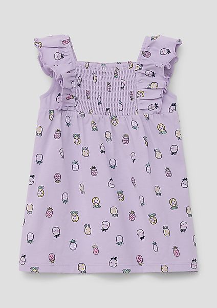 s.Oliver Jerseykleid Kleid aus Baumwollstretch Raffung günstig online kaufen