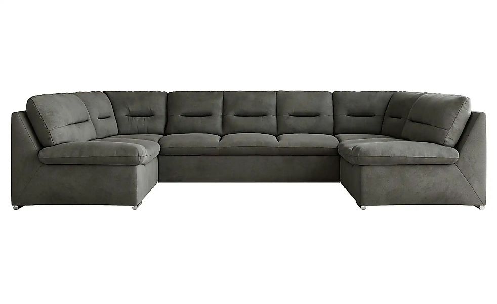 Wohnlandschaft mit Schlaffunktion Comodo ¦ grau ¦ Maße (cm): B: 340 H: 93 P günstig online kaufen