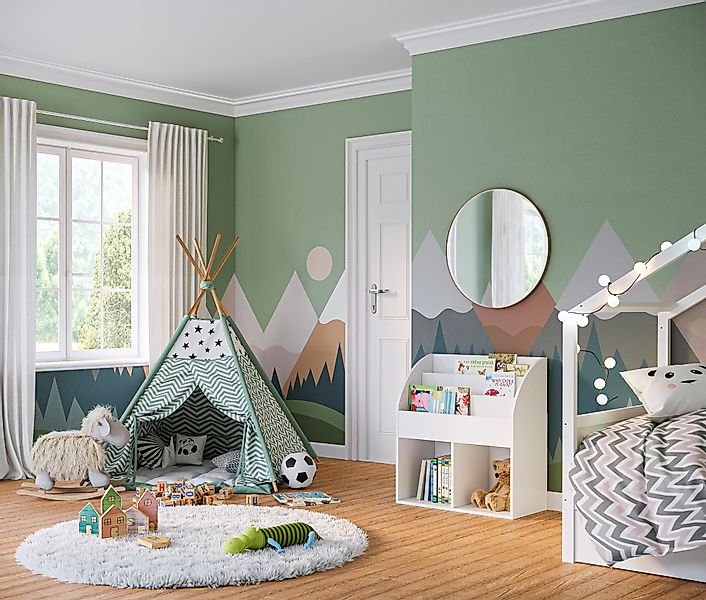 Bellabino Kinderregal Koro, weiß, mit 2 günstig online kaufen