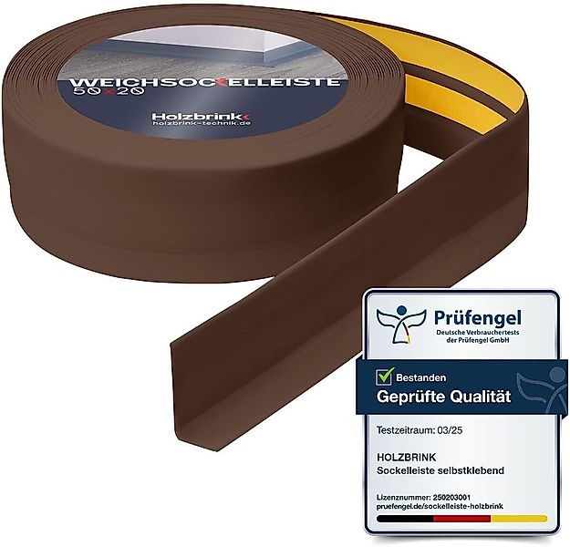 HOLZBRINK Sockelleiste HOLZBRINK selbstklebend PVC 50x20mm, 1 m, L: 100 cm, günstig online kaufen