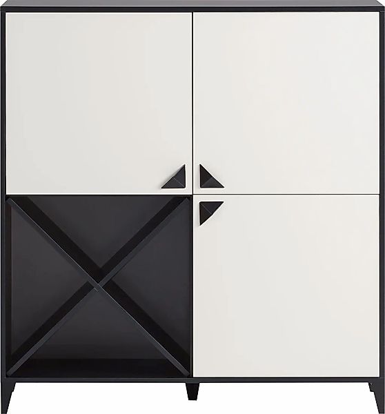 LOOKS by Wolfgang Joop Highboard "Looks Classic", Mit kreuzförmiger, variab günstig online kaufen