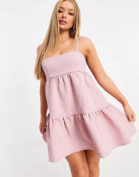 Rare – London – Babydoll-Kleid in Pink-Rosa günstig online kaufen
