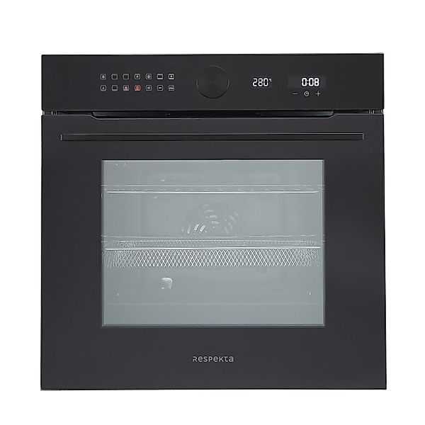 Respekta Einbaubackofen Glas Autark Adrian 71, Schwarz günstig online kaufen