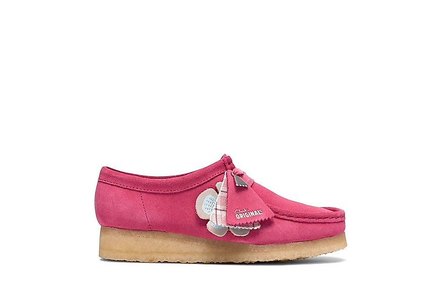 Clarks Clarks Wallabee 26186511 4, Schnürschuhe, Rose, Damen Schnürschuh günstig online kaufen