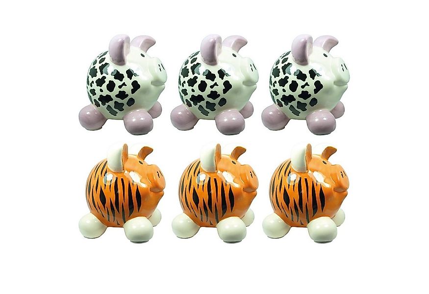 HTI-Living Spardose Sparschwein klein, 6 Stück 2 Tiermotive, (Set, 6-tlg., günstig online kaufen