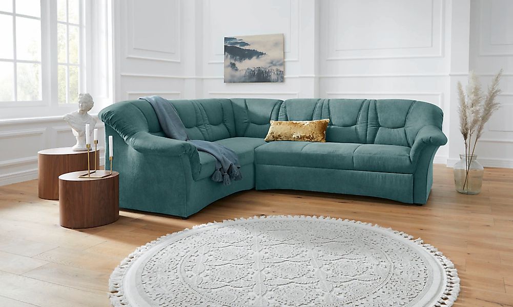 DOMO collection Ecksofa "Sarafina zeitlos und komfortabel, optional mit Fed günstig online kaufen