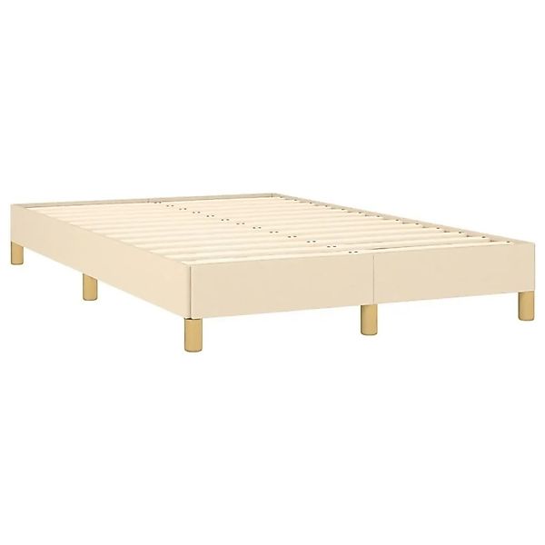 vidaXL Bettgestell ohne Matratze Creme 120x190 cm Stoff 3269617 günstig online kaufen