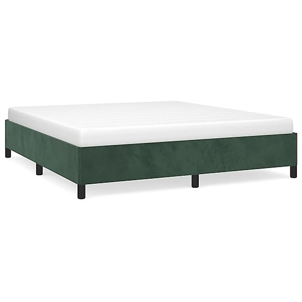 vidaXL Bettgestell Dunkelgrün 180x200 cm Samt Modell 11359666 günstig online kaufen