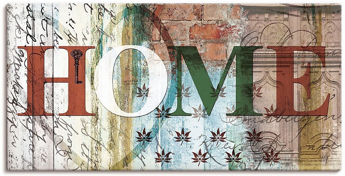 Artland "Buntes zu Hause in taktvollen Farben" Sprüche & Texte 1 Stk. tlg. günstig online kaufen