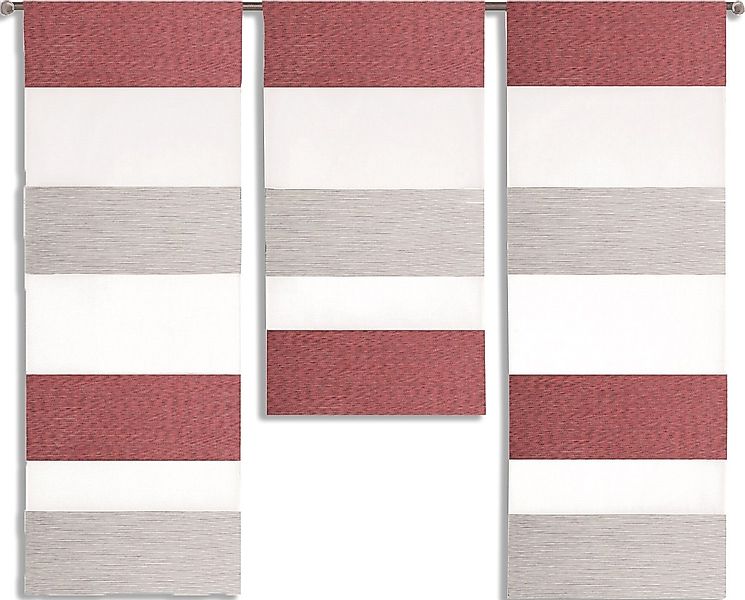 EXPERIENCE Scheibengardine 3er Set Miniflächen Scheibengardine Küchengardin günstig online kaufen