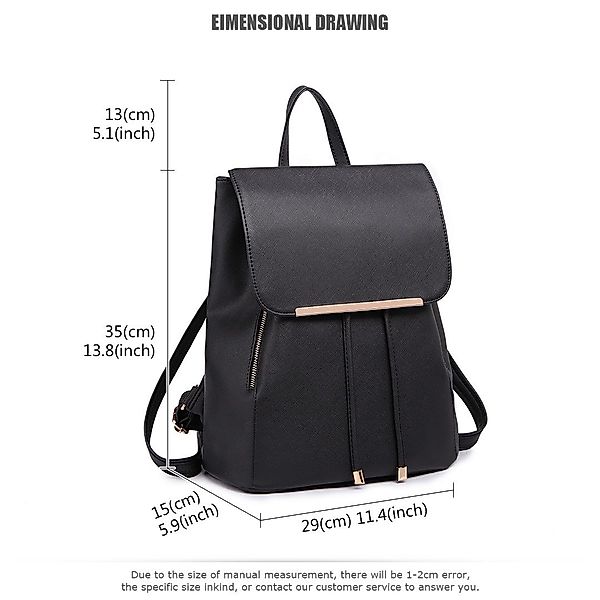 Miss Lulu Rucksack Damen-Rucksack aus PU-Leder günstig online kaufen