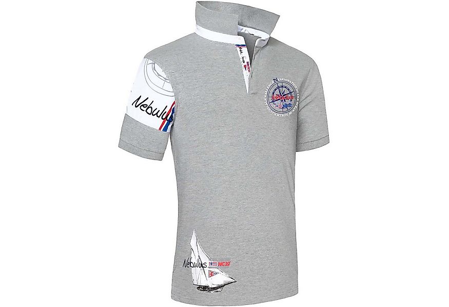 Nebulus Poloshirt DEEP BLUE, Q2354 - Herren, grau-meliert, XL günstig online kaufen