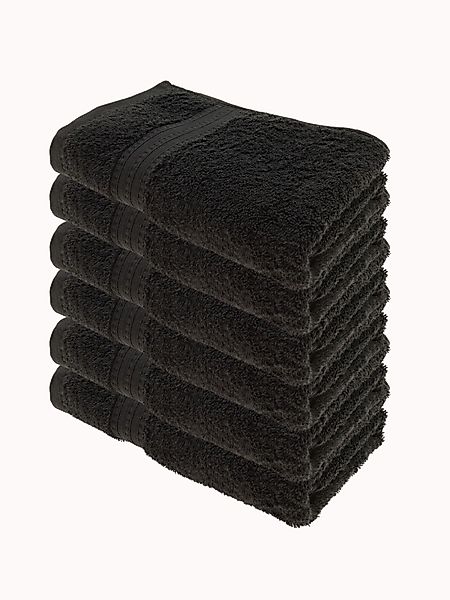 Julie Julsen Handtücher 6-Handtücher-Schwarz, Bio-Baumwolle (6-St) günstig online kaufen
