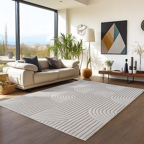 Teppium Teppich Skandinavischer Boho-Teppich mit Schlingenmuster, günstig online kaufen