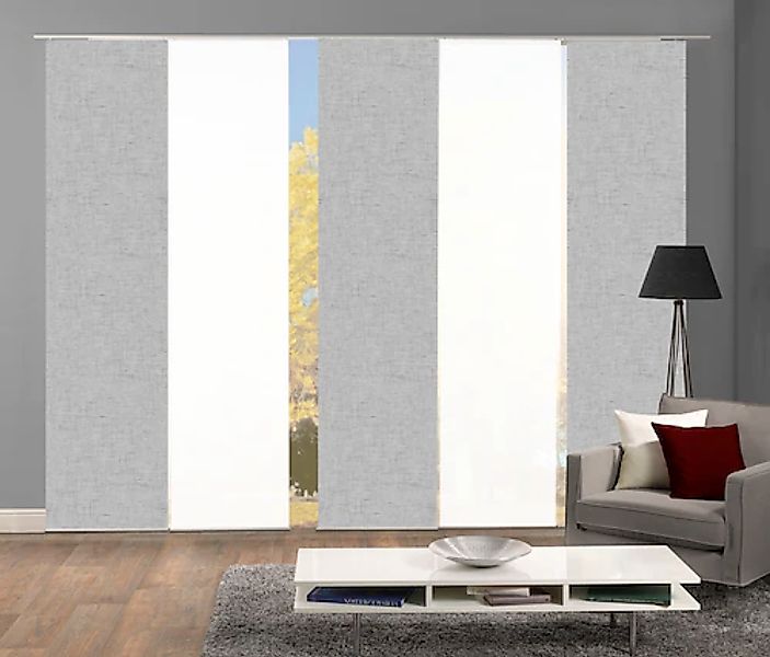 HOME WOHNIDEEN Schiebegardine »PIVE 5er SET« Paneelwagen 5 Stk. tlg. Schieb günstig online kaufen