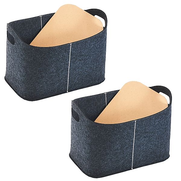 Kobolo Kaminholzkorb Aufbewahrungskörbe 2er Set mit günstig online kaufen
