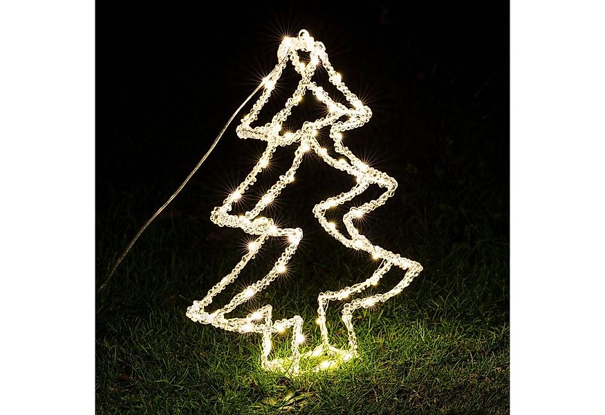 Gravidus LED-Dekofigur LED Acryl Weihnachtsbaum Gartenbeleuchtung Tanne Chr günstig online kaufen