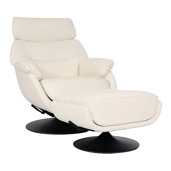 MCW Relaxsessel mit Hocker K99 Creme-Weiß günstig online kaufen