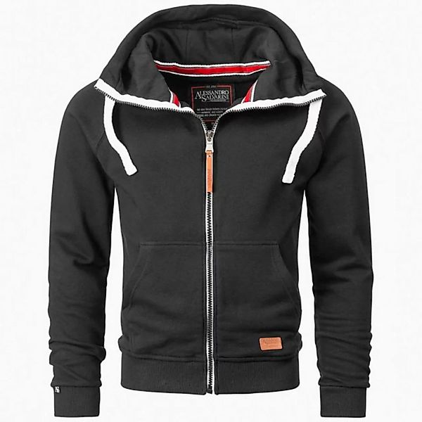 Alessandro Salvarini Sweatjacke ASParma Sweatjacke mit zwei farbigem Reißve günstig online kaufen