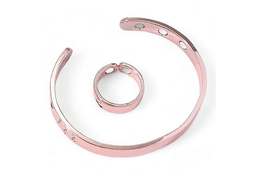 Eyecatcher Armreif Set Armreif und Ring mit Magneten Rosé glänzend günstig online kaufen