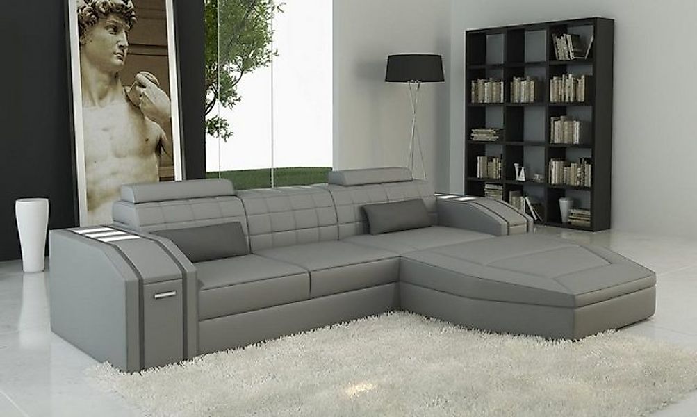 JVmoebel Ecksofa Designer graues L-Form Sofa große Wohnlandschaft Modern Ne günstig online kaufen