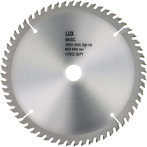 LUX-TOOLS HM-Kreissägeblatt Holz Ø 185 mm 60 Zähne günstig online kaufen
