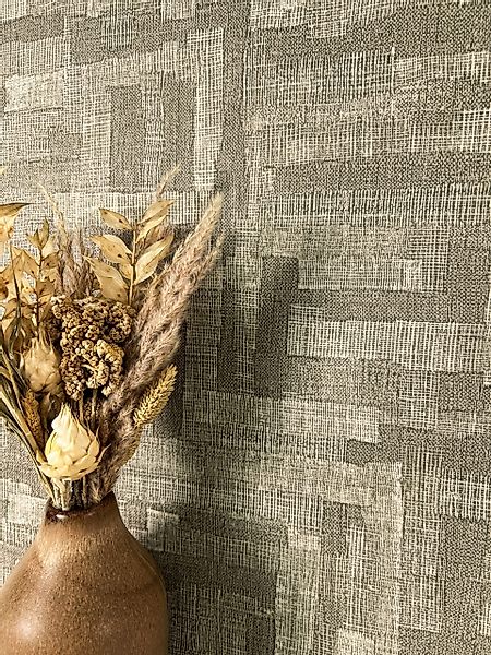 Newroom Vliestapete, Taupe Tapete Modern Grafik günstig online kaufen