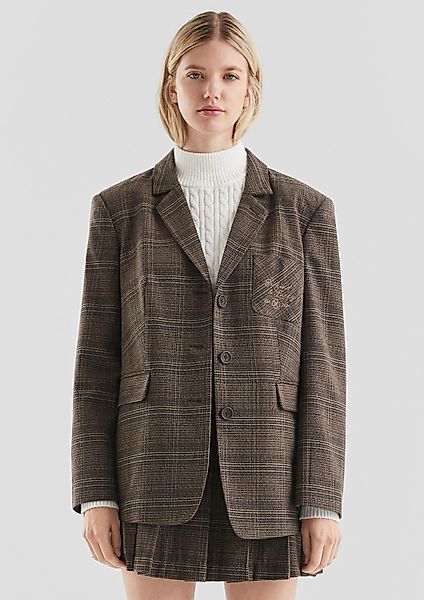 QS Jackenblazer Indoor-Blazer Karierter Blazer mit günstig online kaufen