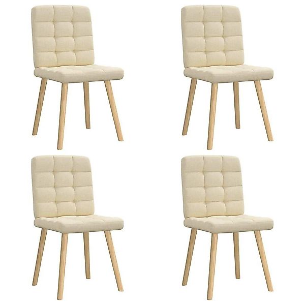 vidaXL Esszimmerstuhl Esszimmerstühle 4 Stk. Creme günstig online kaufen