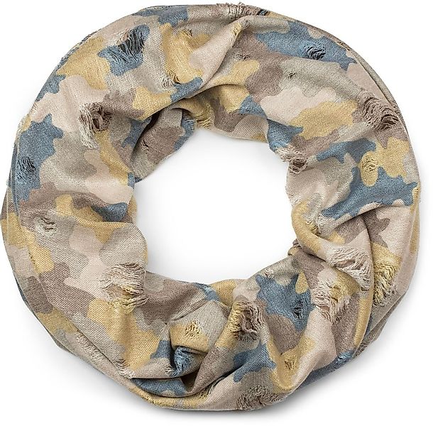 styleBREAKER Loop Destroyed Loop mit Camouflage günstig online kaufen