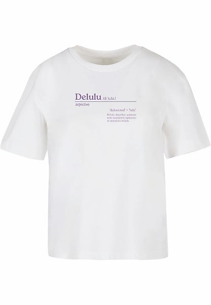 Miss Tee T-Shirt "Miss Tee Damen Delulu Definition Tee" 1 Stk. günstig online kaufen