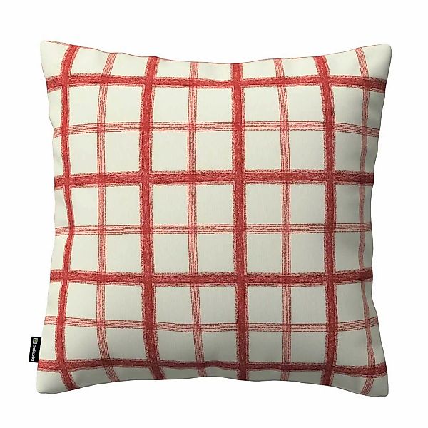 Kissenhülle Mia, rot-creme, 43 x 43 cm, Avinon (131-15) günstig online kaufen