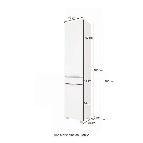 HELD MÖBEL Seitenschrank 40 x 180 x 35 cm (B/H/T) günstig online kaufen