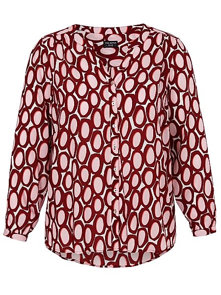 VIA APPIA Langarmbluse Bluse V-Ausschnitt 1/1 günstig online kaufen