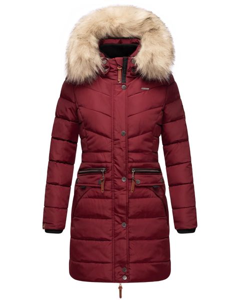 Navahoo Steppmantel "Paula" stylischer Winter Parka m. edlem Fellimitat günstig online kaufen