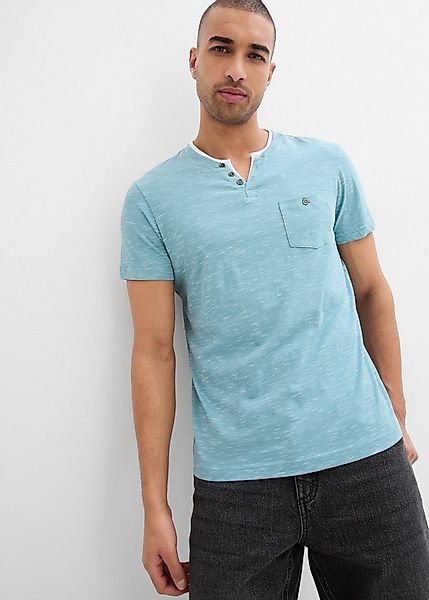 bonprix 2-in-1-Shirt Regular Fit, mit Brusttasche, Henley-Stil, Lagen-Look günstig online kaufen