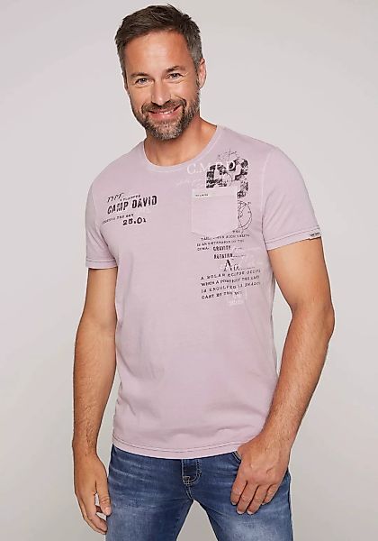 CAMP DAVID T-Shirt mit Kontrastnähten günstig online kaufen
