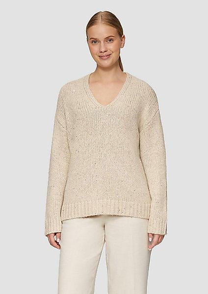 s.Oliver Longpullover Strickpullover Oversized Strickpullover mit Glitzerga günstig online kaufen