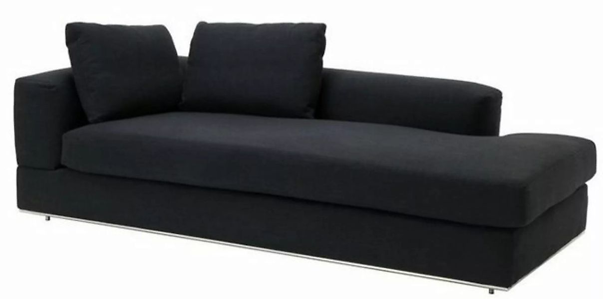 Casa Padrino Sofa Designer Sofa Schwarz Linksseitig 231 x 101 x H. 85 cm - günstig online kaufen