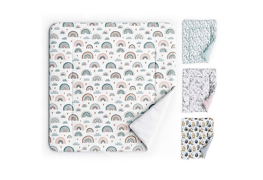 BABEES Wickelauflage 75x75 cm Baby Wickelunterlage Wickeltischauflage 100% günstig online kaufen