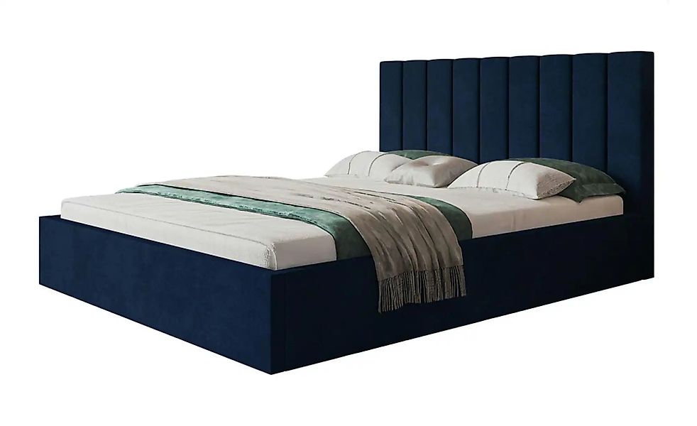 Polsterbett mit Stauraum Selaris ¦ blau ¦ Maße (cm): B: 148 H: 90 Betten > günstig online kaufen