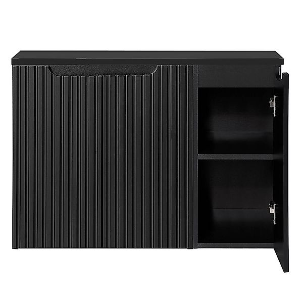 Lomadox Waschbeckenschrank NEWPORT-56-BLACK 90 cm Waschtisch-Unterschrank s günstig online kaufen