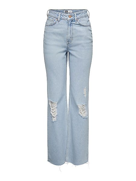 ONLY Jdyzikka Wide Destroyed High Waist Jeans Damen Blau günstig online kaufen