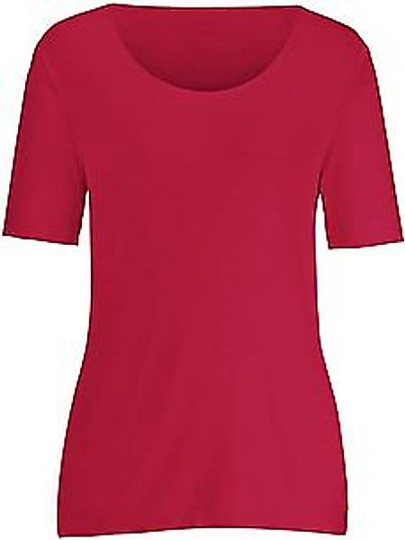 Rundhals-Shirt langem 1/2-Arm Peter Hahn rot günstig online kaufen