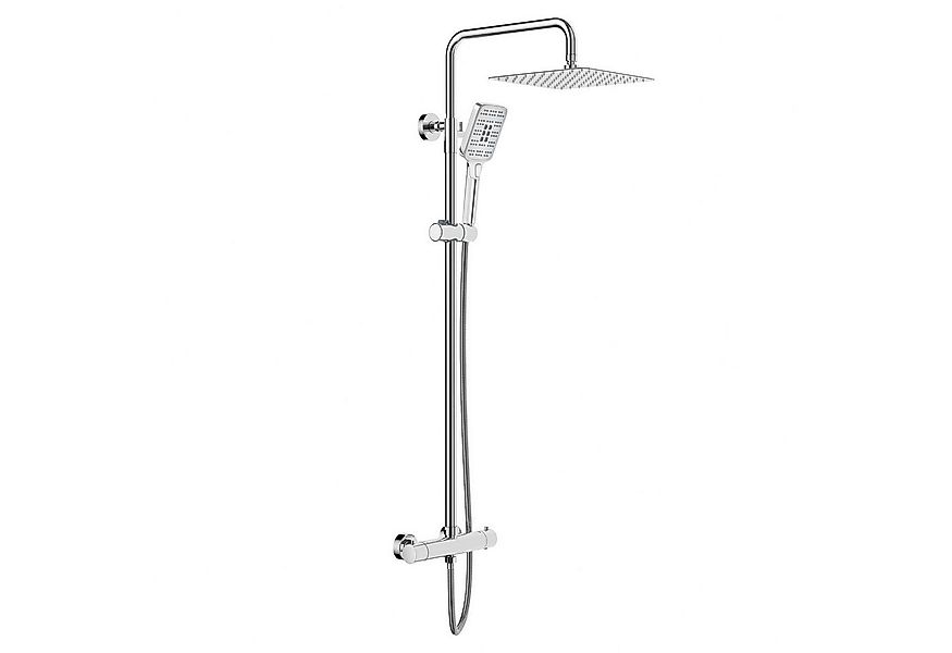 Rainsworth Duschsystem 3 Funktionen Duschsystem, Höhe 126 cm, Set, eckig Re günstig online kaufen