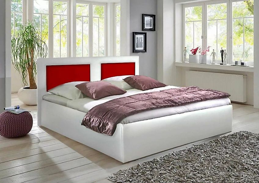 Halmon Schlafkomfort Betten Polsterbett Skala (Set, 4-tlg., Bett), 2 Farbe günstig online kaufen