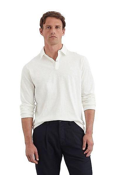 Marc O'Polo Langarm-Poloshirt in softem Slub-Jersey günstig online kaufen