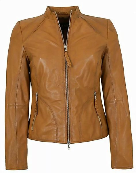 Jilani Lederjacke Niobe Jilani - Damen Lederjacke Lammnappa nussbraun günstig online kaufen